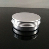 25g Empty Aluminum Jars w/ screw lid ,Refillable Cosmetic Bottle Ointment Cream Sample Packaging Containers Screw Cap , 25ml aluminum pots