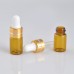 3 5ml Amber Empty Dropper Bottle Portable Aromatherapy Essential Oil Bottle with Refillable Glass Eye Drop bottle