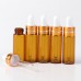 3 5ml Amber Empty Dropper Bottle Portable Aromatherapy Essential Oil Bottle with Refillable Glass Eye Drop bottle