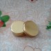 50ml Metal Tins, Gold Metal Tins w/ Screw lid Rolled Edge Covers ,50g Aluminum jar Gold Aluminum pot tins cosmetic containers cream lip balm Container gold jar wax jar, gold metal can