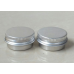 5ml aluminum jar with screw lid , 5g empty round aluminum lip balm tins for cosmetic packaging,silver metal cosmetic jar container,5cc cream jar bottle with lid