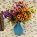 7 Colors Artificial Sunflowers Silk Daisy Simulation Flower Bouquet Home Decor