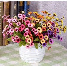 7 Colors Artificial Sunflowers Silk Daisy Simulation Flower Bouquet Home Decor