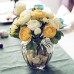 Artificial Silk Flower Peony Bouquet 9 Heads Flowers Home Cafe Decoration Wedding Bridal Party Decor