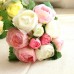 Artificial Silk Flower Peony Bouquet 9 Heads Flowers Home Cafe Decoration Wedding Bridal Party Decor