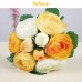 Artificial Silk Flower Peony Bouquet 9 Heads Flowers Home Cafe Decoration Wedding Bridal Party Decor