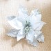 Christmas Glitter Hollow Flower Decoration Artificial Flowers for Christmas Trees New Year