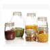 Amber glass bottle with a Clasp Top Jar ,Glass Jar with Glass Lid & Metal Clasp  ,  Glass Spice Jars Bottles Food Jar with Clasp/Clamp Sealing Tops