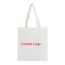 38*34cm Cotton Canvas Printing Handbags For Women Shopping Book Tote Bag Handbag Custom Logo Print Ladies Shoulder Bags