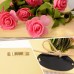 DIY Artificial Flowers for Decoration Wooden Board Wall Hanging Artificial Flowers Plastic Silk Flowers for Wedding Decoration