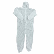 Disposable Coverall Dust Spray Suit Siamese Non-woven Dust-proof Clothing White Labor Safely Security Protection Clothes