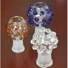 Glass Slide Bowl Female Clear , Blue, Amber Color