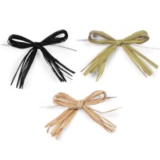 Hand Made Decorative Raffia Bows , Colorful paper raffia rope wholesale , Raffia Ribbon bulk custom design welcome