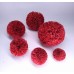 Handmade pom poms ,Raffia Pom Poms with Loops for DIY Crafts, Raffia Decorations Handmade from Natural Raffia Fibers