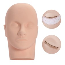 Massage Mannequin Head Flat Eye Facial Eyelash Eyelash Extension Makeup Practice Cosmetic Model Professional Training Heads Tool