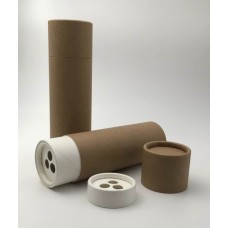 4.25 ounce / 125 g Paper Shaker Tube Large Holes container , Paperboard Eco Cosmetic Tubes & Jars