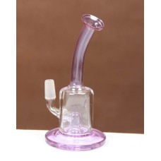 Clear Pink Glass - Pink Lip Skinny Vapor Bubbler , Pink Quality Glass Hookah Oil Rig, Bubbler