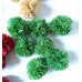 Raffia pom pom , green straw pompom, straw ball DIY Crafts, Pom Poms for Baskets, Decorations, Ornaments, Fashion, Handmade from Natural Raffia Fibers