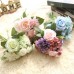 Rose Artificial Flowers Bridal Bouquet Fake Flower for Home Wedding Decoration