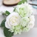 Rose Artificial Flowers Bridal Bouquet Fake Flower for Home Wedding Decoration