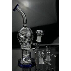 Showerhead Recycler Water pipe, Glass Pipe Honeycomb And Showerhead Perc Oil Rig Glass Hookah Clear