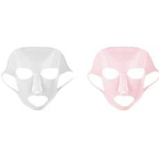 Silicone Face Mask Reusable Facial Cover Ear Makeup Sheet Mask Moisturizing Hydrating Beauty Makeup Face Mask Waterproof Mask