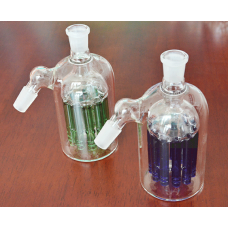 ash catcher with tree perc , Blue Tree Perc Glass Fountain , Green and any color available