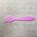 Make-Up Spatulas 5" White，Mini Curved Cosmetic Spatula Scoop Makeup Mask Spatula Cream spoon Plastic Spoon