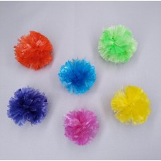 Rayon raffia pom pom ,  raffia pompoms skein multi color pom poms, PP plastic flowers for DIY Crafts, Baskets, Decorations, Ornaments, Fashion