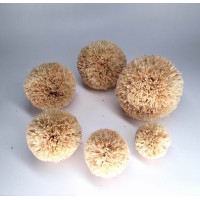 2.5" Natual color Raffia pom poms for Decorations,  Handmade from Natural Raffia Fibers, 2.5inch Rainbow Pom Pom wholesale