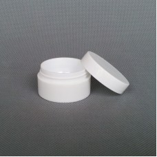 30ml White PET plastic jar , face cream jar , cosmetic container , cusotm made welcome