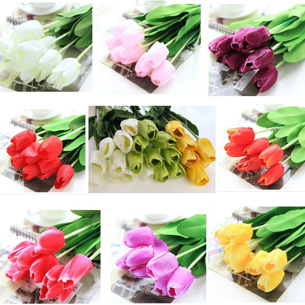 10-Bouquet-Artificial-Tulip-Silk-Flowers-Home-Party-Decor-909092