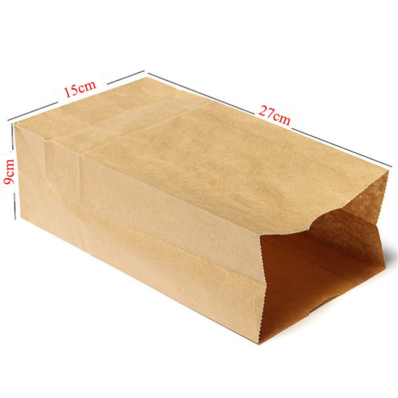 10-pcs-Takeaway-food-grade-packing-bags-kraft-paper-bags-15x9x27-cm-32705940339