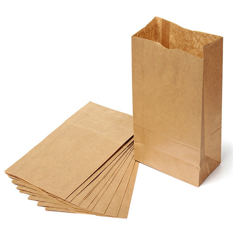 10-pcs-Takeaway-food-grade-packing-bags-kraft-paper-bags-15x9x27-cm-32705940339