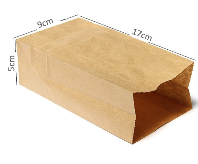 100pcslot-17cmX9cmX5cm-Kraft-Paper-Small-Gift-Bags-Sandwich-Bread-Food-Bags-Take