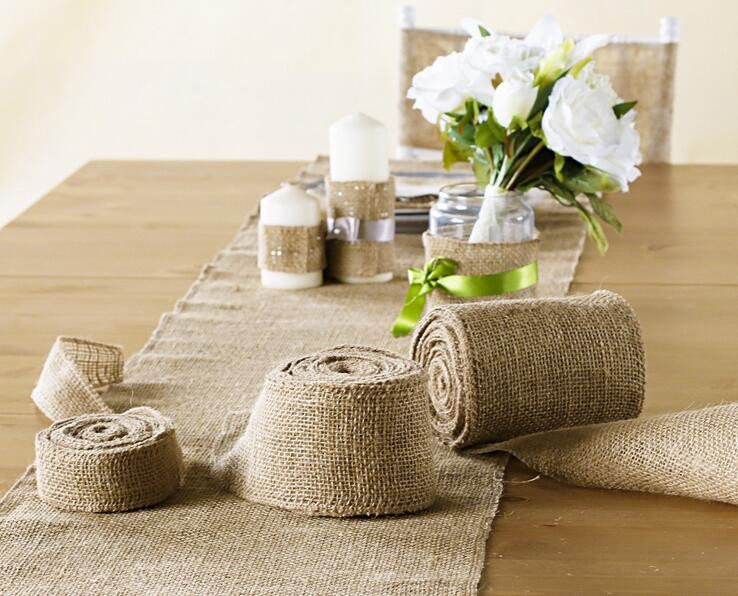 10MLot-10CM-Natural-Jute-Burlap-Wedding-Chair-Sash-Roll-32496421141