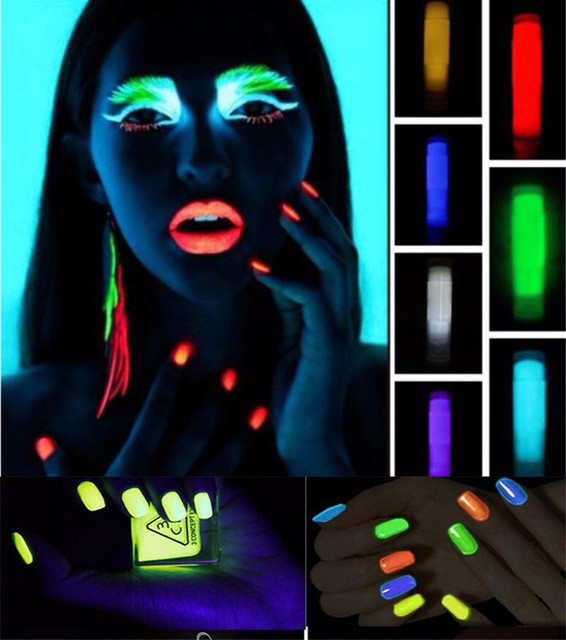 10g-glitter-Phosphor-Coating-DIY-nail-art-Photoluminescent-Dust-Glow-in-Dark-lum