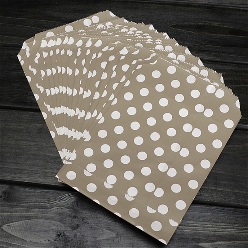 17x13cm-25pcsPack-7-Colors-Polka-Dot-Spotty-Paper-Bag-Without-Handle-Wedding-Par