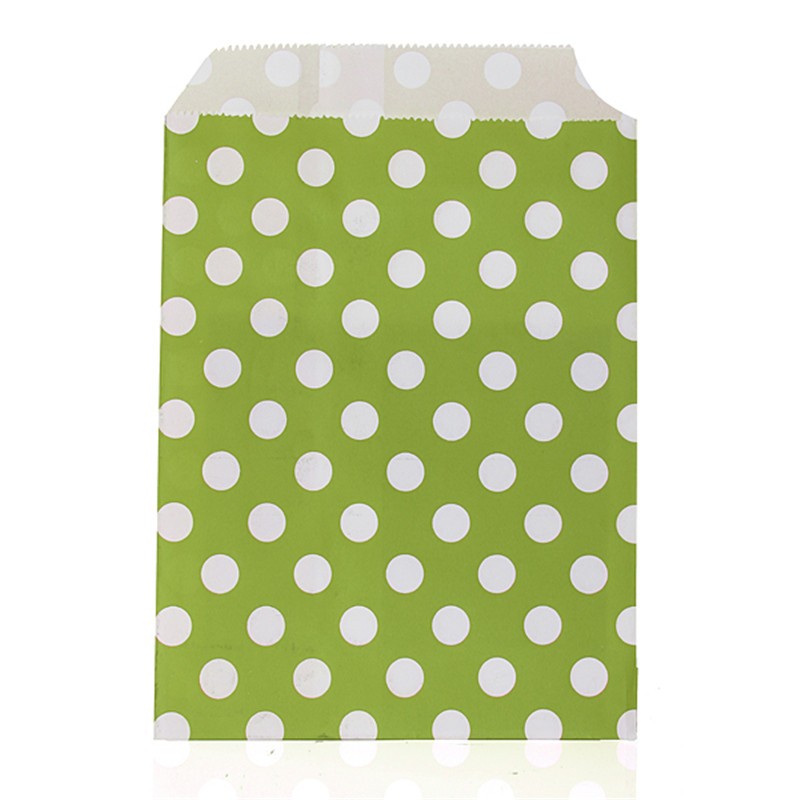 17x13cm-25pcsPack-7-Colors-Polka-Dot-Spotty-Paper-Bag-Without-Handle-Wedding-Par