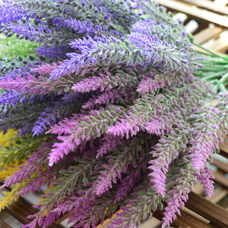 1PCS-25-Heads-Romatic-Artificial-Fake-Silk-Lavender-Flowers-Wedding-Home-Decorative-1136579