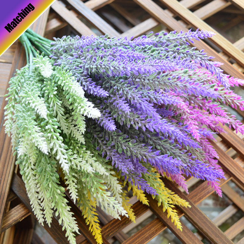 1PCS-25-Heads-Romatic-Artificial-Fake-Silk-Lavender-Flowers-Wedding-Home-Decorative-1136579