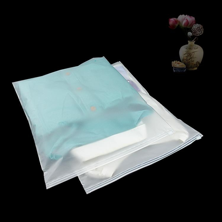 25pcslot-2735cm-Three-styles--FrostedClear--PE-plastic-zipper-bag-Clothing-stora