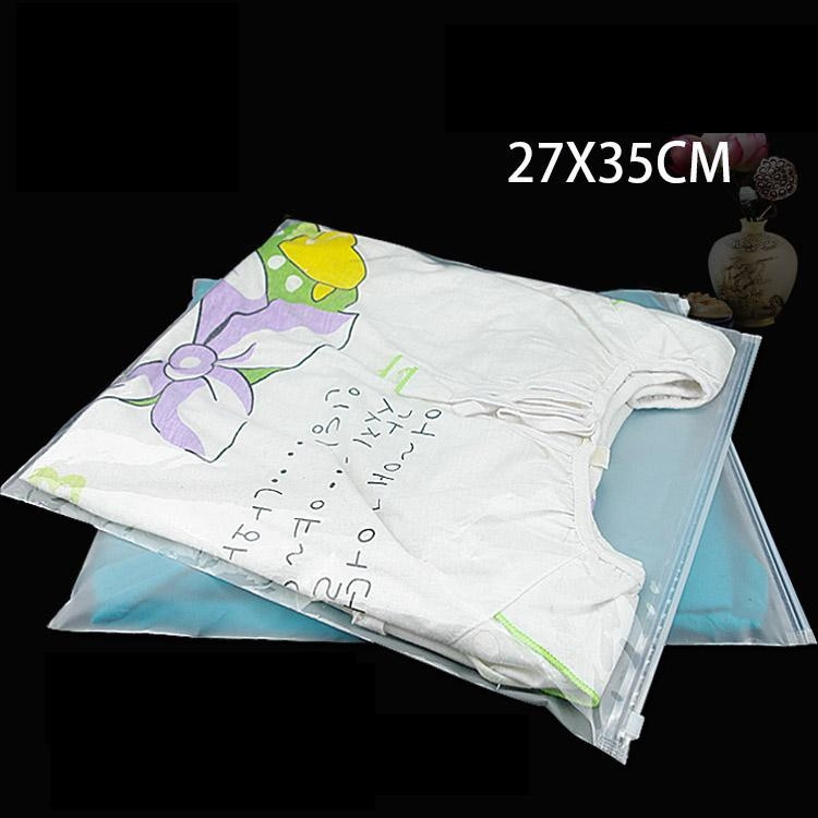 25pcslot-2735cm-Three-styles--FrostedClear--PE-plastic-zipper-bag-Clothing-stora