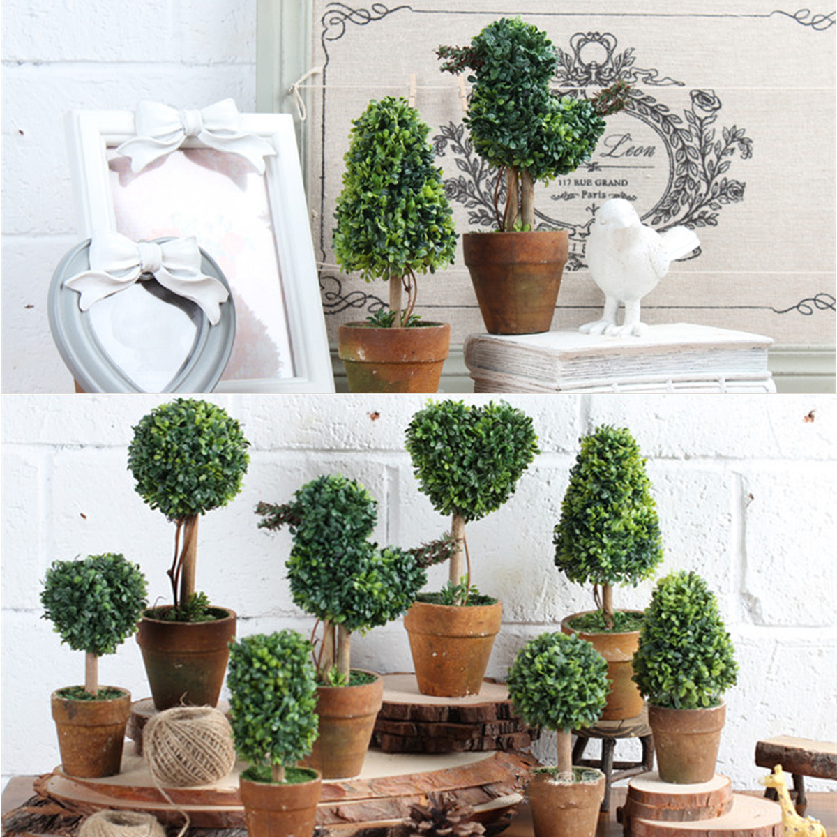 Artificial-Potted-Plant-Plastic-Garden-Grass-Ball-Topiary-Tree-Pot-Home-Desk-Decor-998845