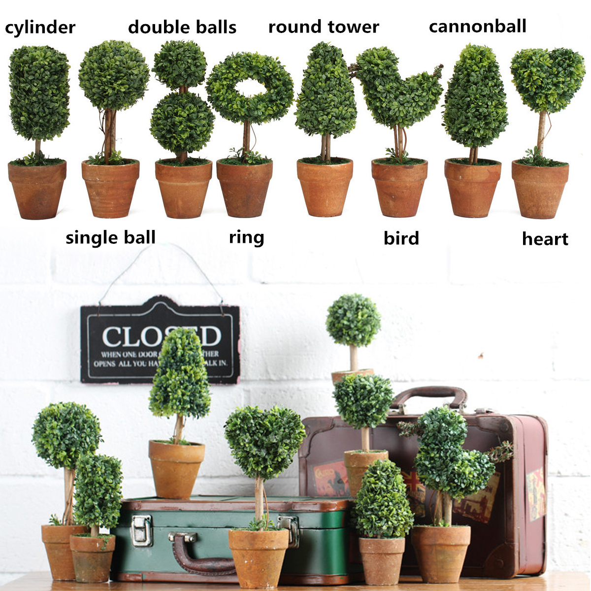 Artificial-Potted-Plant-Plastic-Garden-Grass-Ball-Topiary-Tree-Pot-Home-Desk-Decor-998845