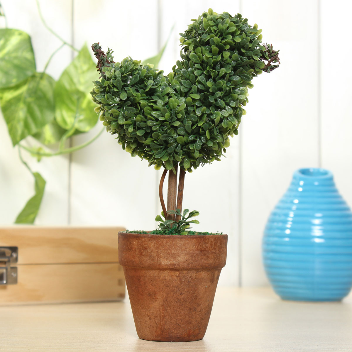 Artificial-Potted-Plant-Plastic-Garden-Grass-Ball-Topiary-Tree-Pot-Home-Desk-Decor-998845