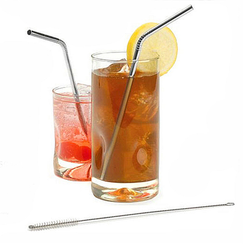 Lowest-Price-3-Pcs-Stainless-Straws-With-1-Cleaner-Brush-Metal-Drinking-Straw-St