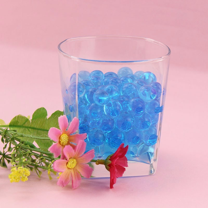 Newest10000PCSBagHomeDecorPearlShapedCrystalSoilWaterBeadsBioGelBallForFlowerWeedingMudGrowMagicJell-32749415209