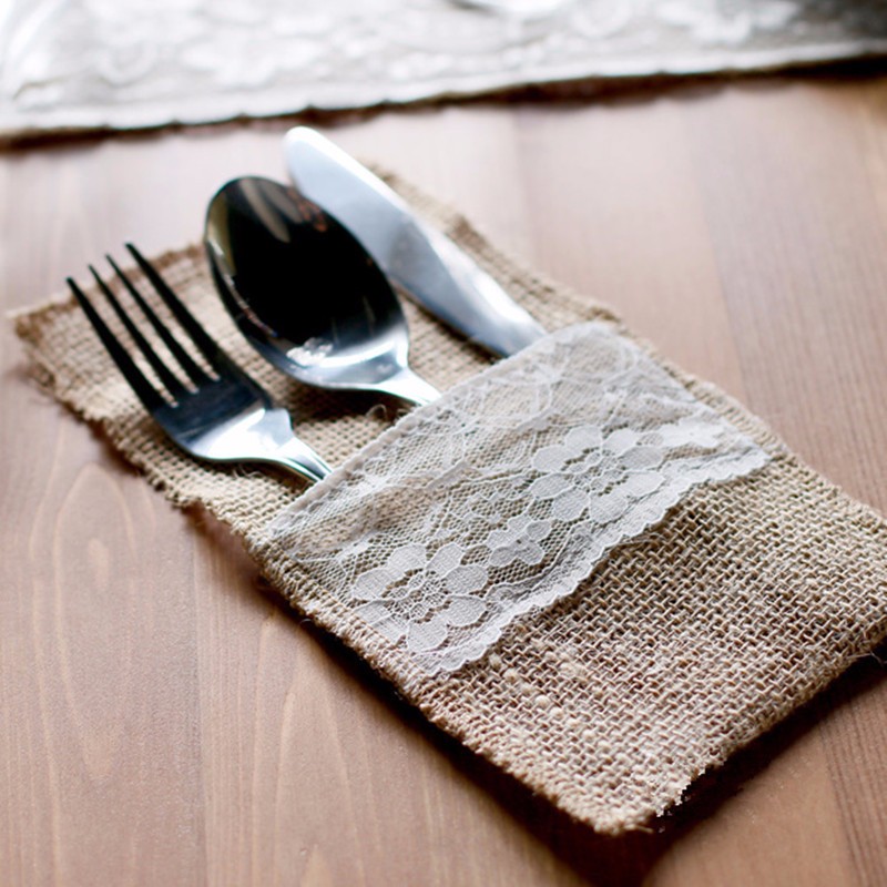 Set-of-10-Jute-Lace-Cutlery-Pocket-Burlap-Knife-and-Fork-Bag-Vintage-Wedding-Tab