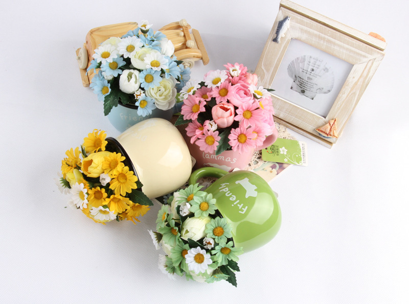 Simulation-Flower-Chrysanthemum-Cup-Pot-Pottery-4-Colors-Can-Choose-1246176